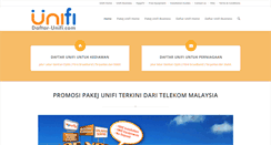 Desktop Screenshot of daftar-unifi.com