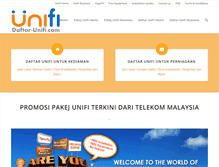 Tablet Screenshot of daftar-unifi.com
